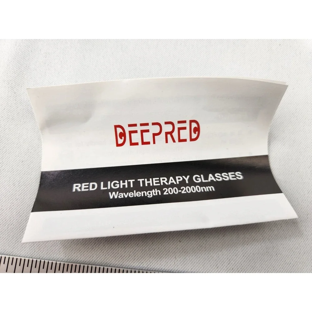 Deepred Red light therapy goggles 200-2000nm wavelength protection Ultra Dark